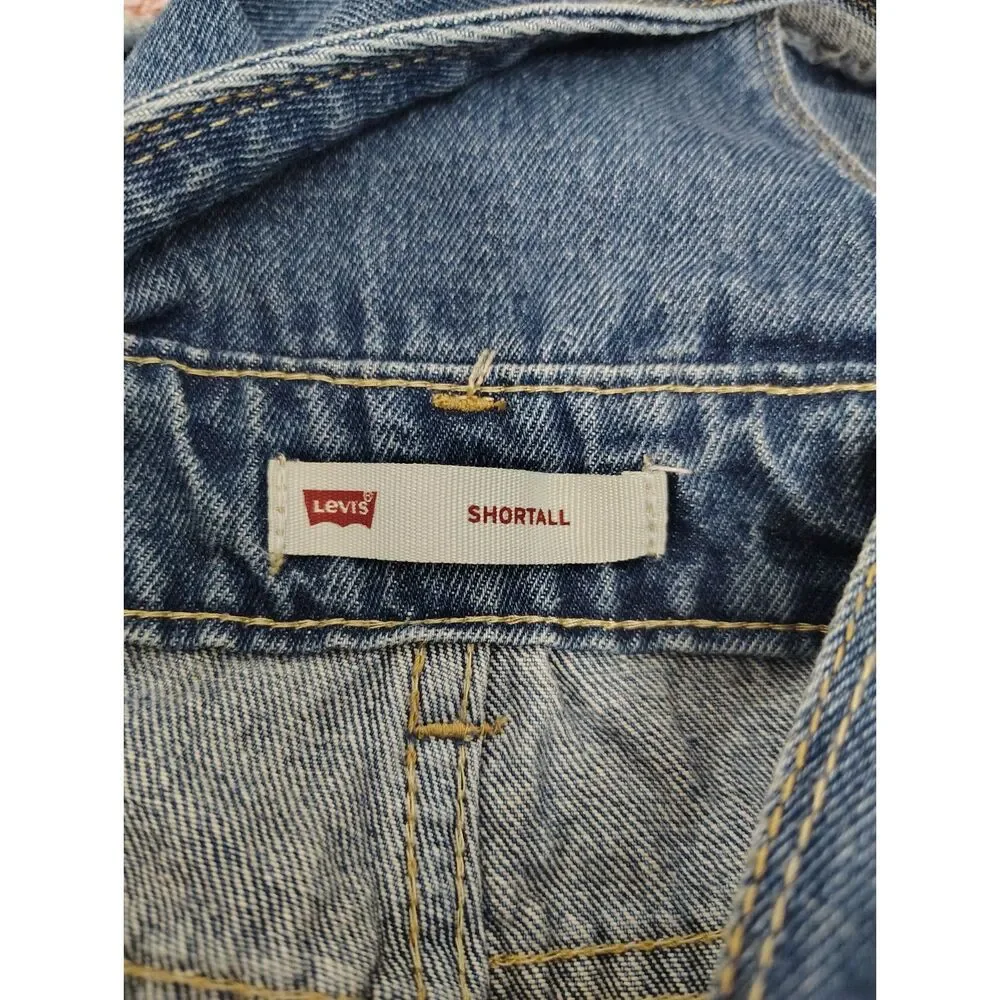 Levi's Classic Blue Denim Short Overalls